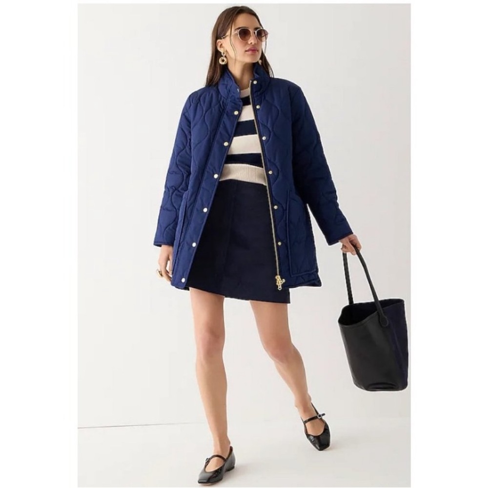J. Crew Womens Quilted Cocoon
Puffer Coat - Picture 3 of 16